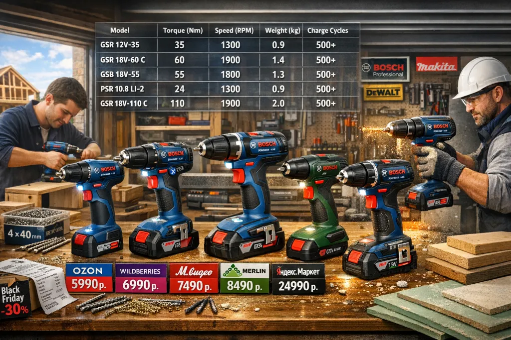 Шуруповерт бош купить: подробный обзор популярных моделей, сравнение характеристик, советы по выбору, покупке и применению для дома, ремонта и профессиональных задач